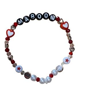 5 for $20 Taylor Swift Handmade Friendship Beaded Bracelet
“Maroon”